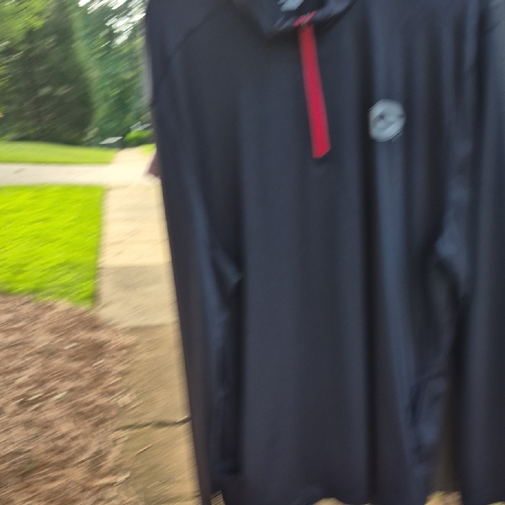 Champion Black Hoodie with Red Detail UGA GEORGIA
